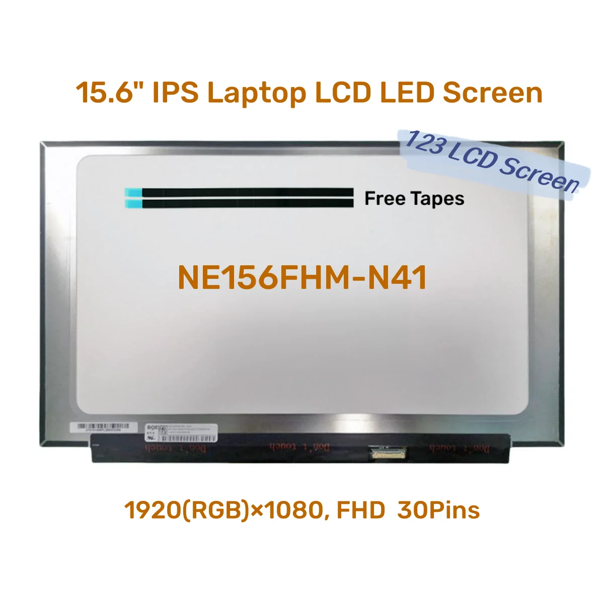 

15.6" inch IPS for NE156FHM-N41 V18.0 Laptop LCD LED Display Screen 1920x1080 Resolution 30 Pins New Replacement