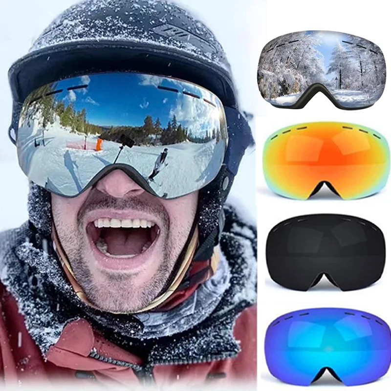 

2025 Ski Glasses - Four Season Universal, Simple Windbreak Ventilate UV400, Anti-Glare Men Women Snowboarding Protection glasses