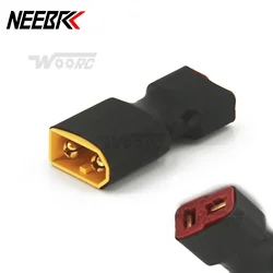 Adaptateur de connecteur T pour avion de voiture, RC count60 mâle à prise deans femelle, fpv, batterie Lipo, ESC, interrupteur de moteur, vente en gros, accessoires de voiture, 1 pièce