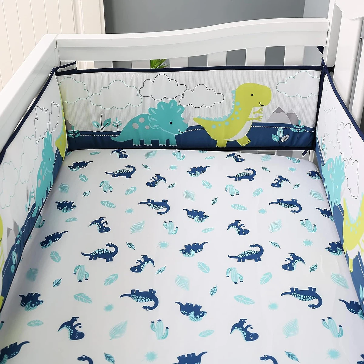 

Бампер для детской кроватки с принтом длиной 4 м, комплект из 4 предметов, съемная кроватка для новорожденных, защита для детской комнаты, декор для новорожденных, забор для детской кроватки с героями мультфильмов