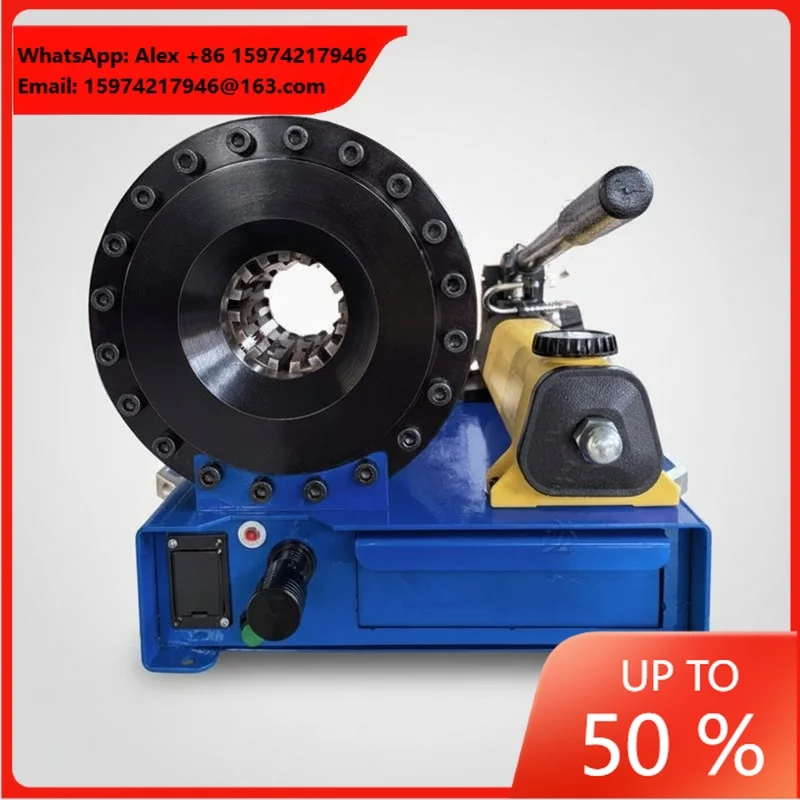Portable Pipe Pressing Machine Hydraulic Hose Crimper Machine Manual Hydraulic Steel Pipe Shrinking Crimping Machine