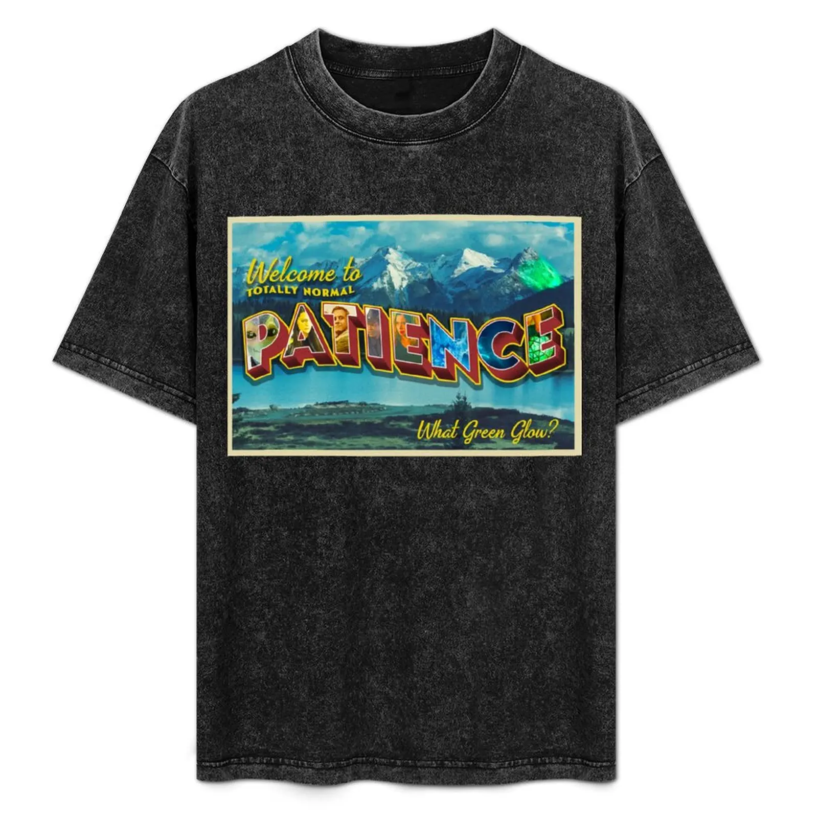 

PATIENCE, COLORADO VINTAGE POSTCARD - RESIDENT ALIEN Classic T-Shirt Funny t-shirt quick drying men clothings