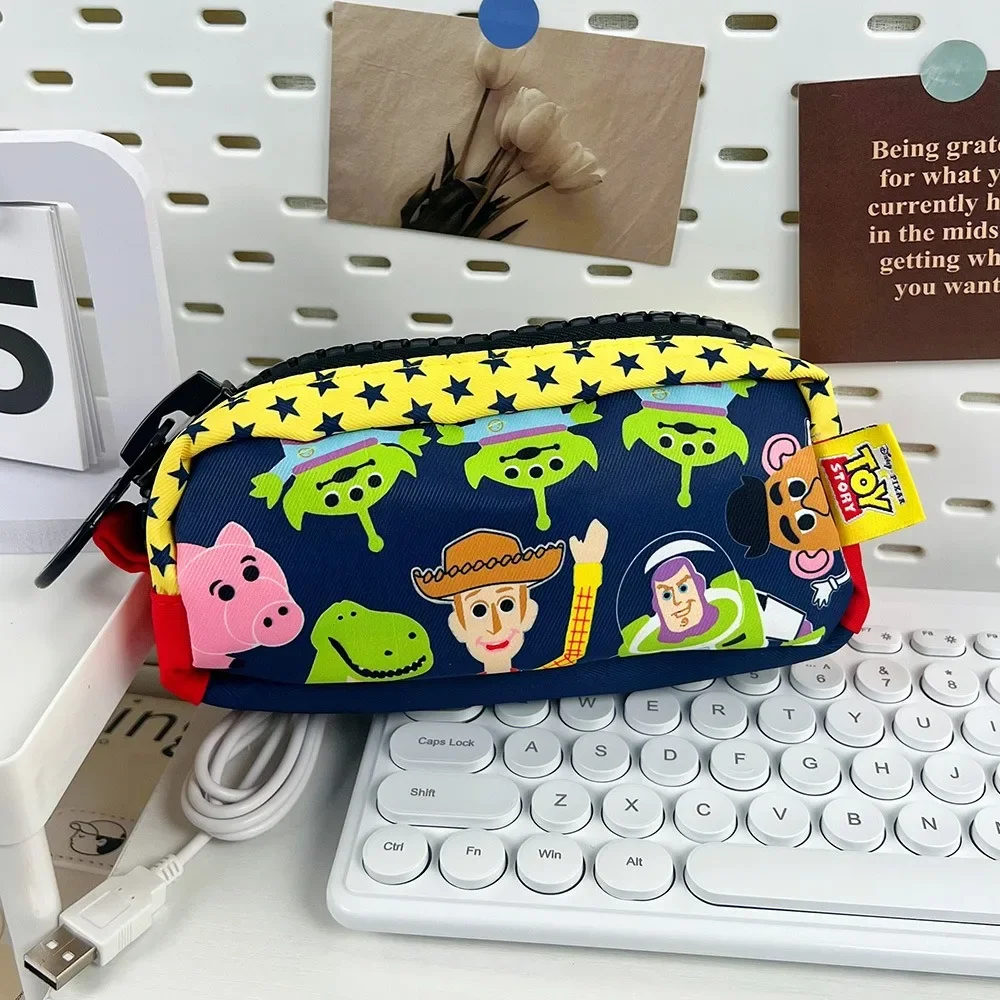 

Kawaii Toy Story Anime Peripheral Cute Cartoon Student Large Capacity Pen Bag Stationery Storage Bag Attachment Holiday Gift