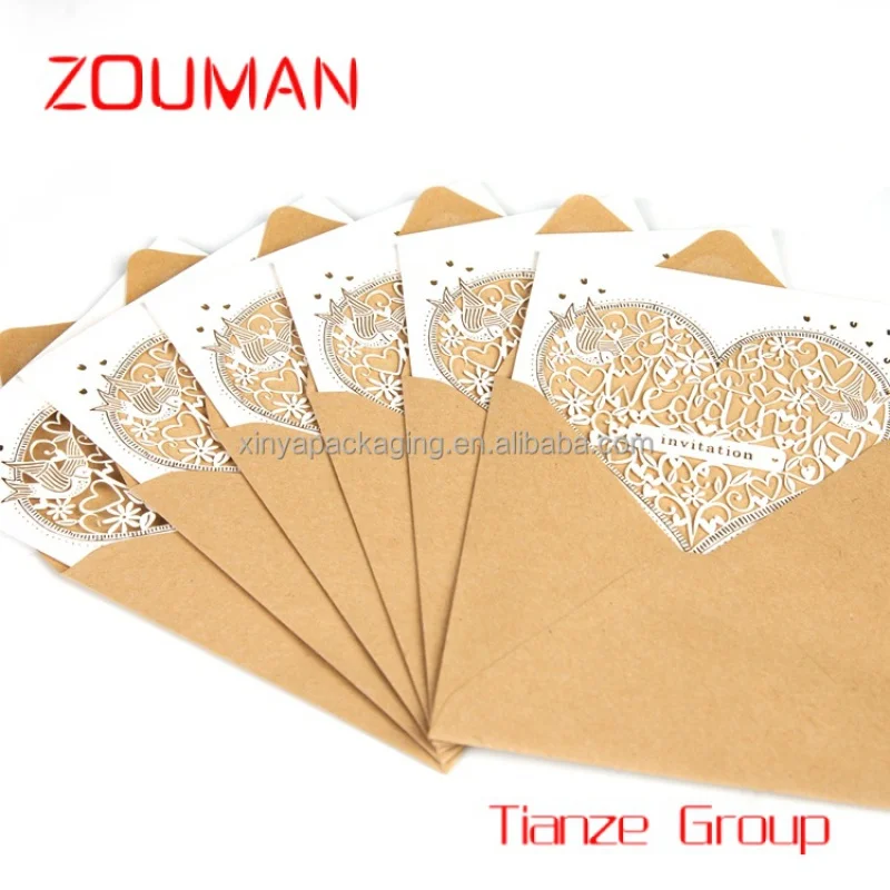 Custom , XINYA Custom Printing Laser Cut Luxury Paper Birthday Wedding Invitation Card