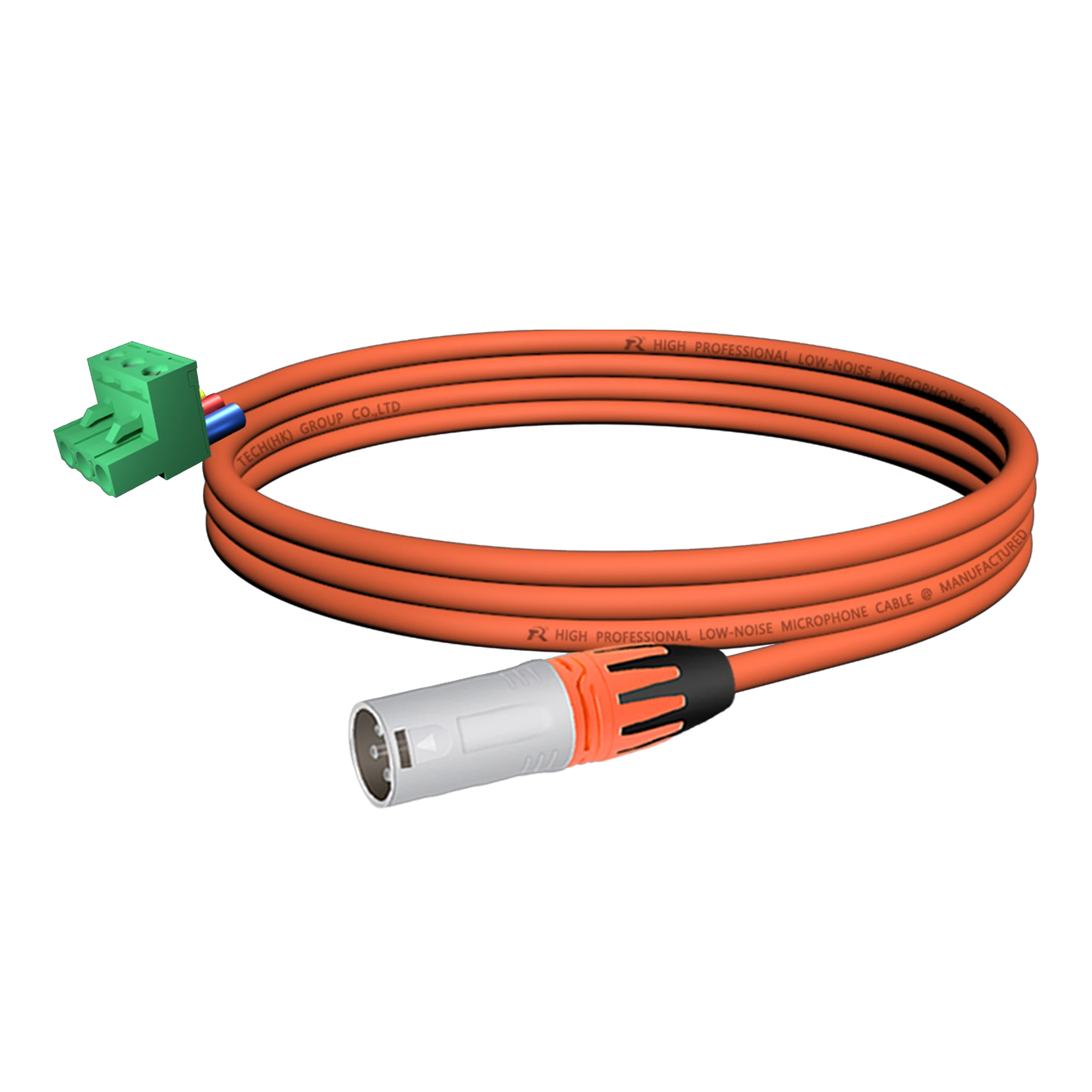 Weißer XLR-Stecker für direkte Einsteckverbindung mit Anti-Rutsch-Abdeckungen, 5,08 mm 3-poliger Phoenix-Steckeranschluss, 3-Loch M/F XLR, Audio-Verbindungskabel – Detail 12