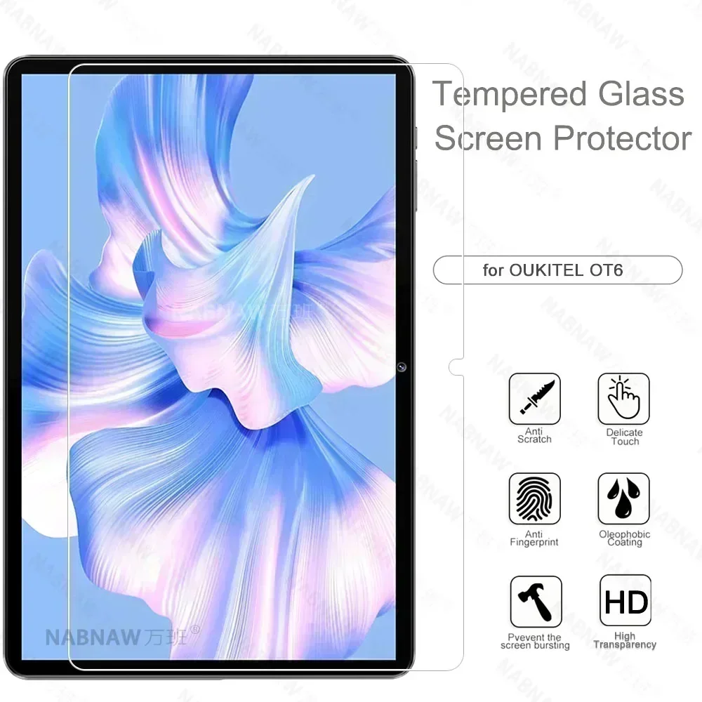 Защитная пленка из закаленного стекла HD с защитой от царапин для экрана OUKITEL OT6 10,1 дюйма, защитная пленка с масляным покрытием для планшета