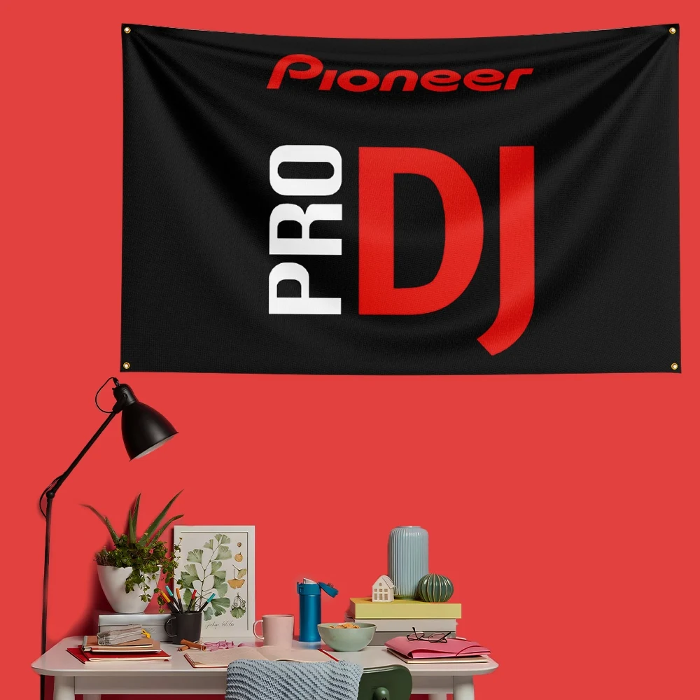 Pioneer Audio Flag 3x5 FT 90x150cm Polyester Garage Wall Decor Banner For Auto Lovers