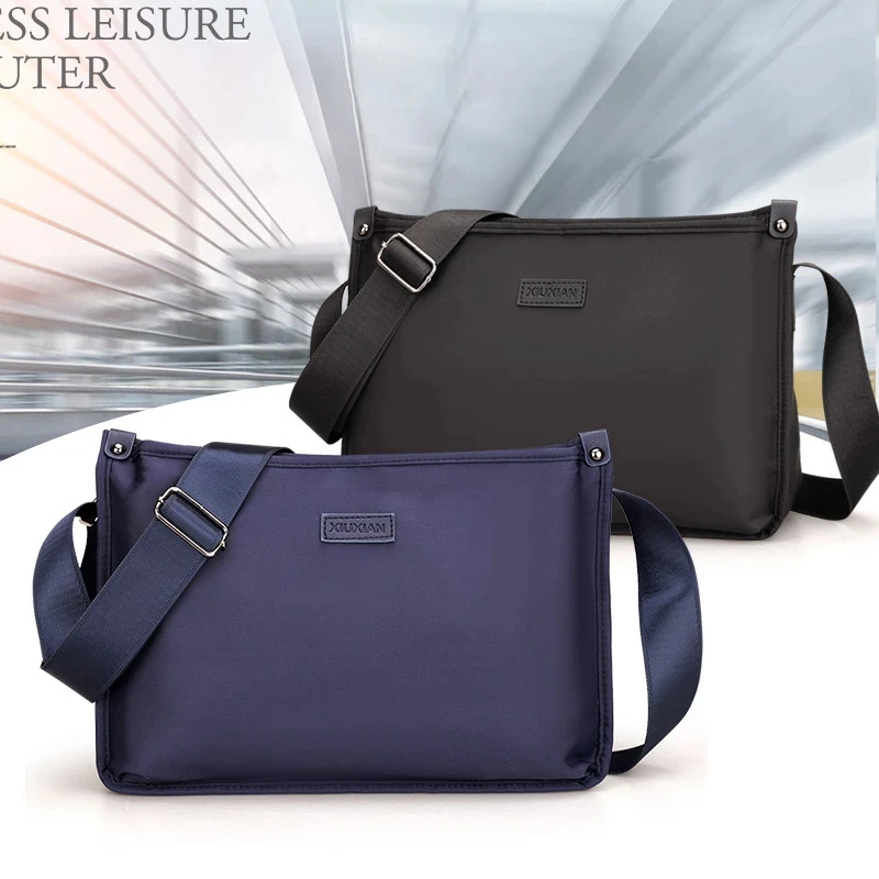 

Men's single shoulder crossbody bag large capacity leisure business travel backpack fashion men hundred crossbody bag