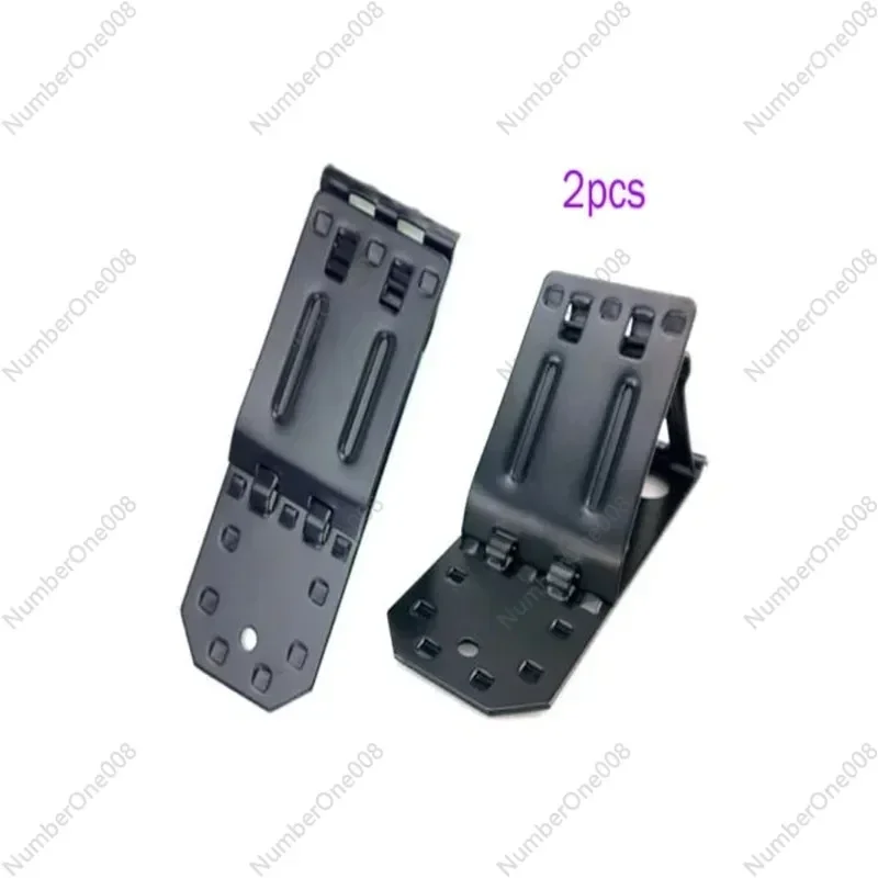 new 2Pcs Thick Iron Plate Car Auto Wheel Tire Chock Stop Block Slope Anti-slip Solid