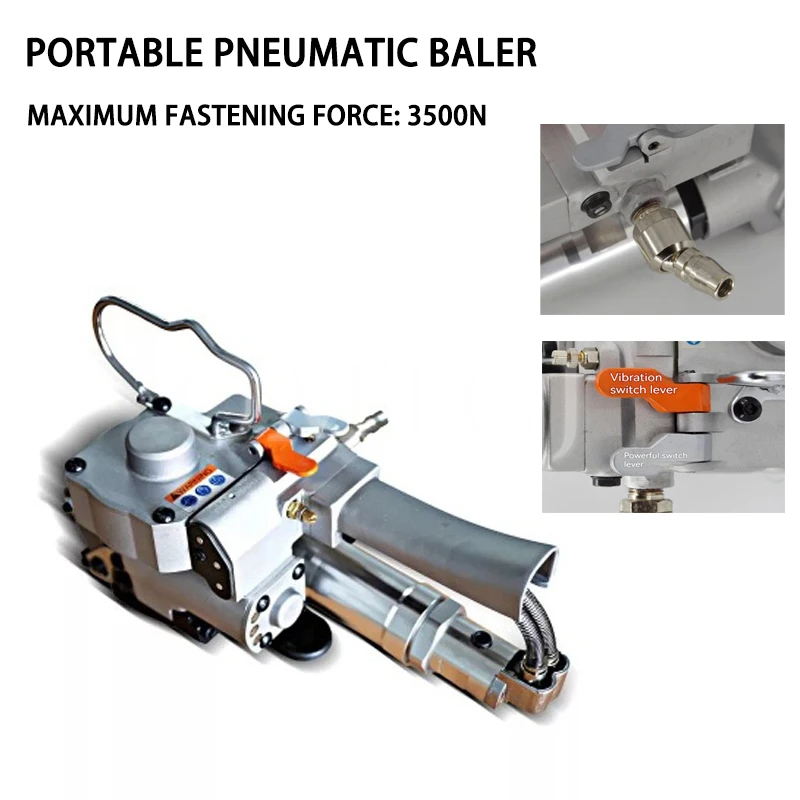 Pneumatic PP&PET Strapping Machine for 13-19MM Hot Melt Strapping Machine