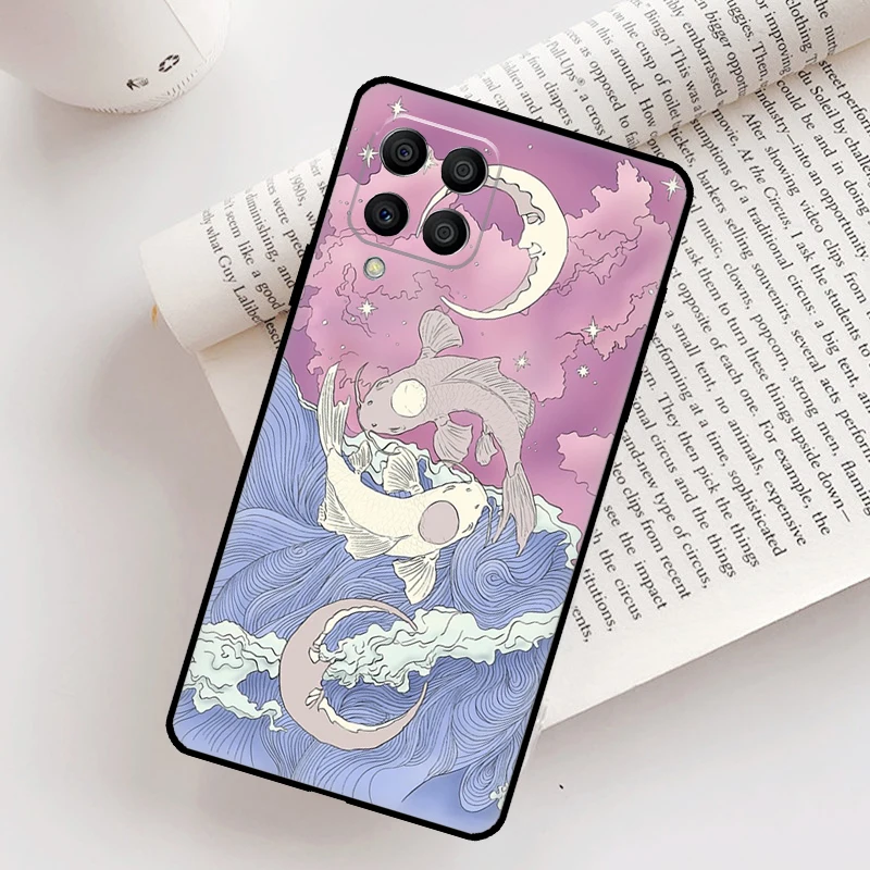 Yin Yang Koi Custodia per Samsung Galaxy M31 M11 M14 M34 M54 M12 M32 M52 M15 M13 M06 M16 M36 M56 M53 M35 M55