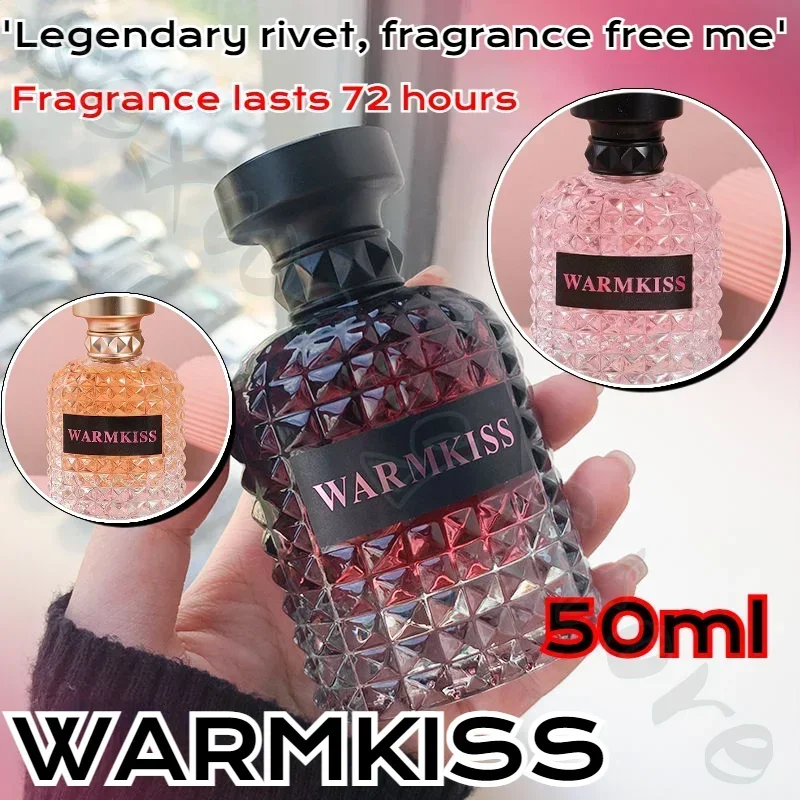 WARMKISS ผู้หญิงฝรั่งเศส Eau De Toilette กลิ่นหอมยาวนาน 72 ชั่วโมง น้ําหอมพกพาง่าย 50ml