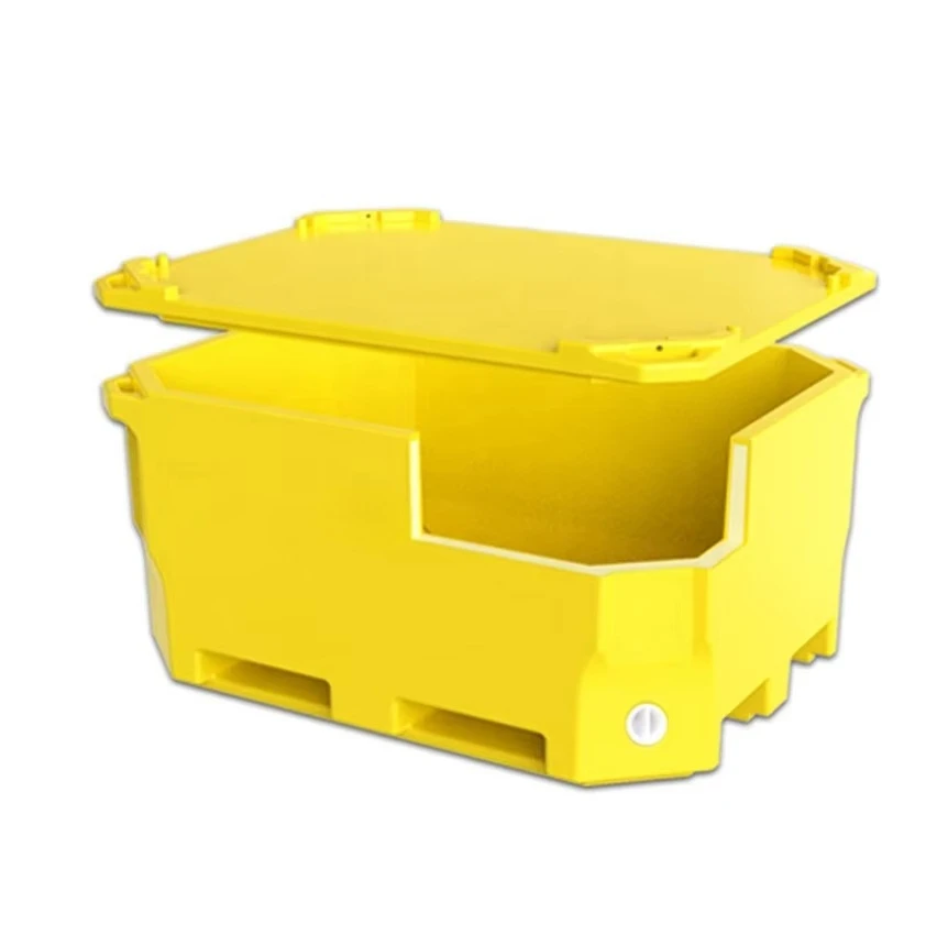 Custom Portable Insulated Ice Cooler Box Rotomold Cooler Chest Insulated Fish Bin