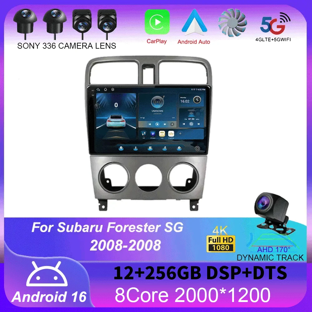 

Android 16 For Subaru Forester SG 2002 - 2008 Car Radio Multimedia Video Player Navigation stereo GPS