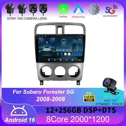 Android 16 For Subaru Forester SG 2002 - 2008 Car Radio Multimedia Video Player Navigation stereo GPS