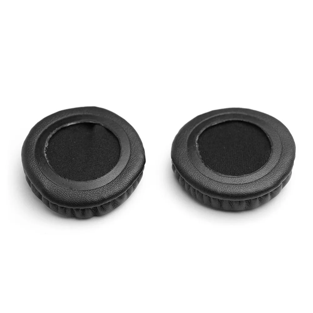 2x мягкие подушечки для наушников, сменные подушки из полиуретана, пена из белковой кожи, круглые портативные развлекательные принадлежности для наушников