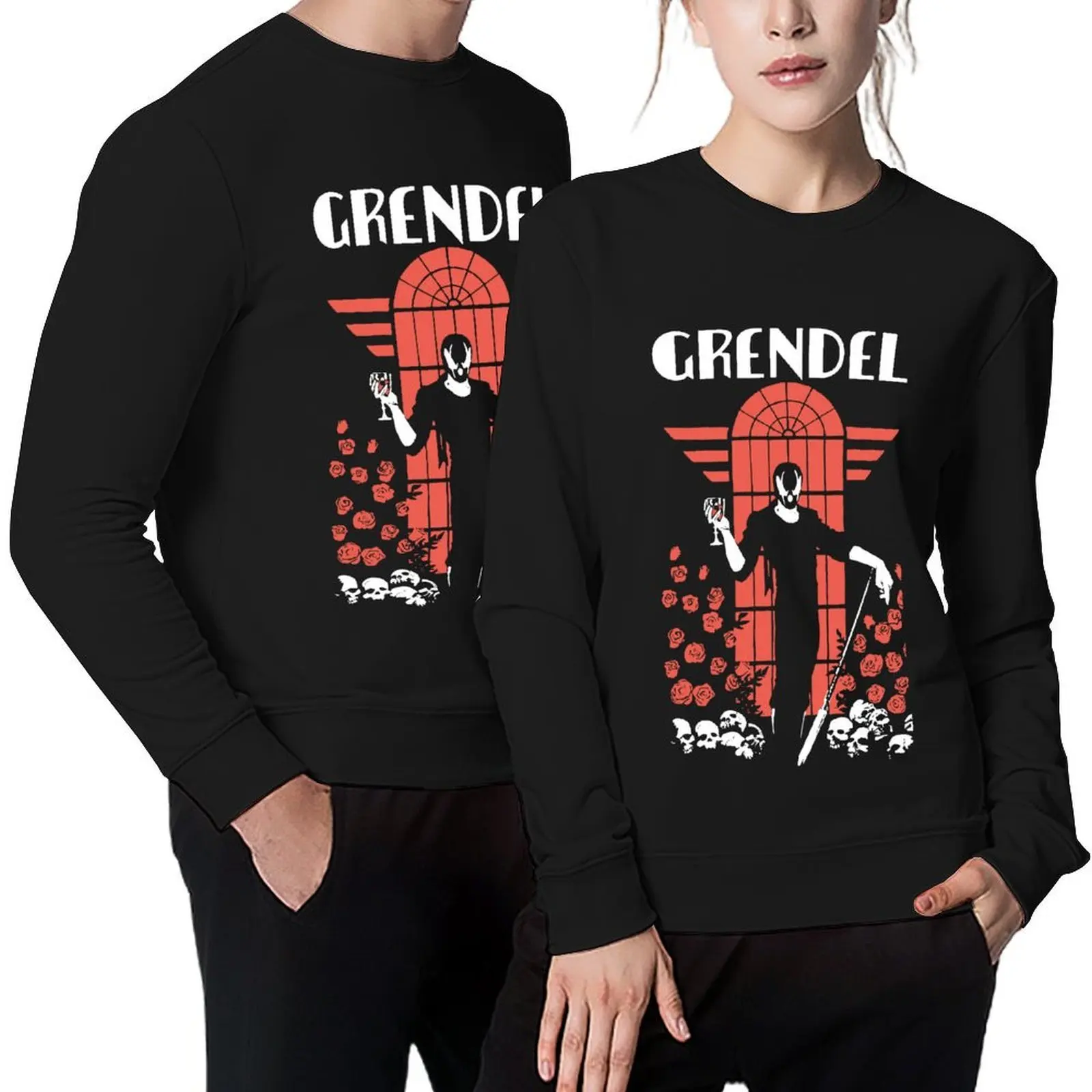 بلوفر Grendel Hunter Rose للخريف منتجات جديدة ملابس رجالية ملابس أنيمي سترة خريفية للرجال بلوزات جرافيك