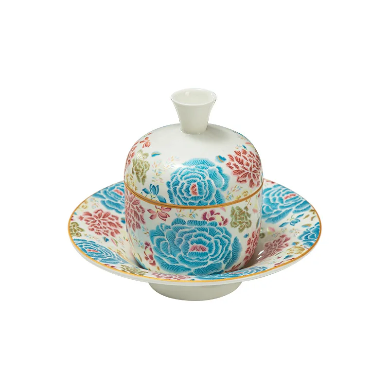 

LH bone china stew cup commercial restaurant club water-proof stew cup ceramic pot
