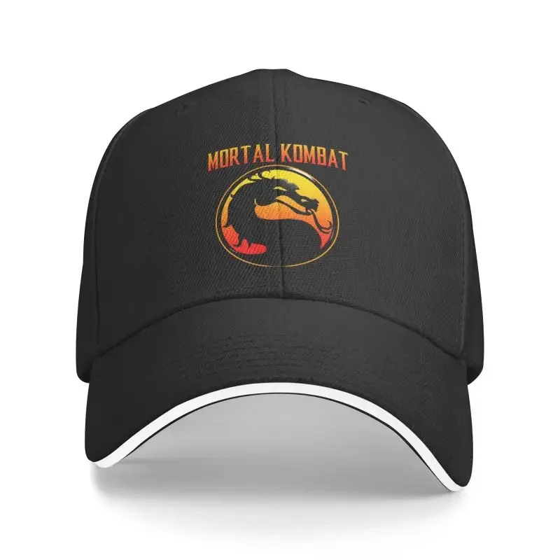 

Custom Mortal Kombat Logo Baseball Cap Hip Hop Men Women's Adjustable Mk11 Fighting Game Dad Hat Autumn