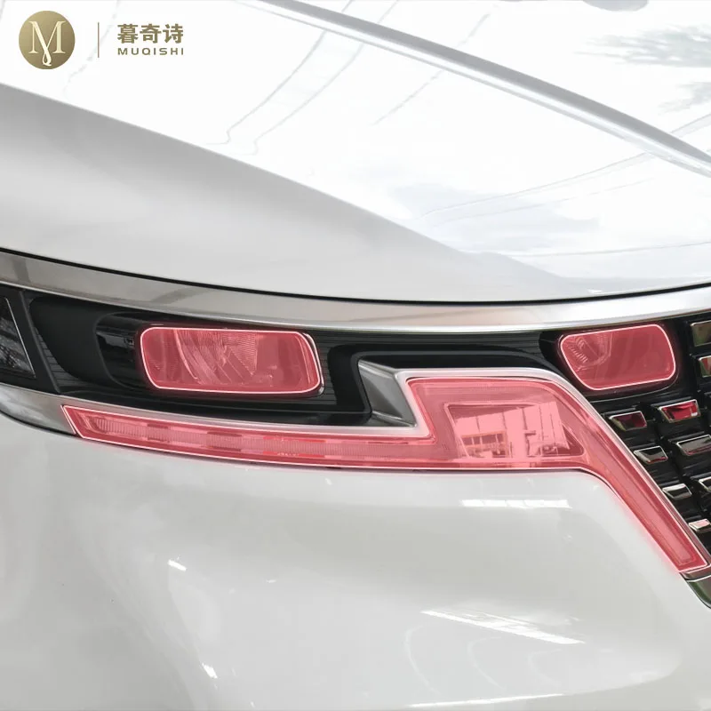 

pre cut car exterior headlight scratch resistant TPU protective film transparent/smoked black For KIA Carnival 2020-2024