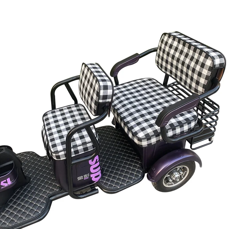 

Electric tricycle seat cover leather waterproof seat cushion universal