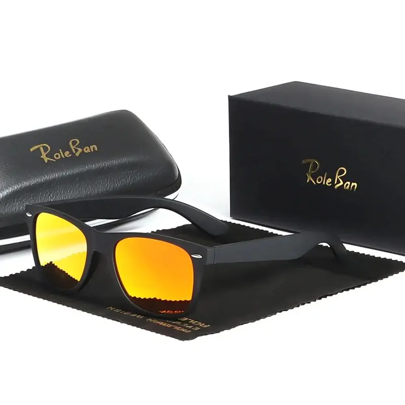 نظارات شمسية مستقطبة كلاسيكية للرجال والنساء ، عالية الجودة ، نظارات مربعة للقيادة ، تخييم ، مشي ، صيد ، نظارات شمسية لركوب الدراجات ، UV400 ، حظر النظارات