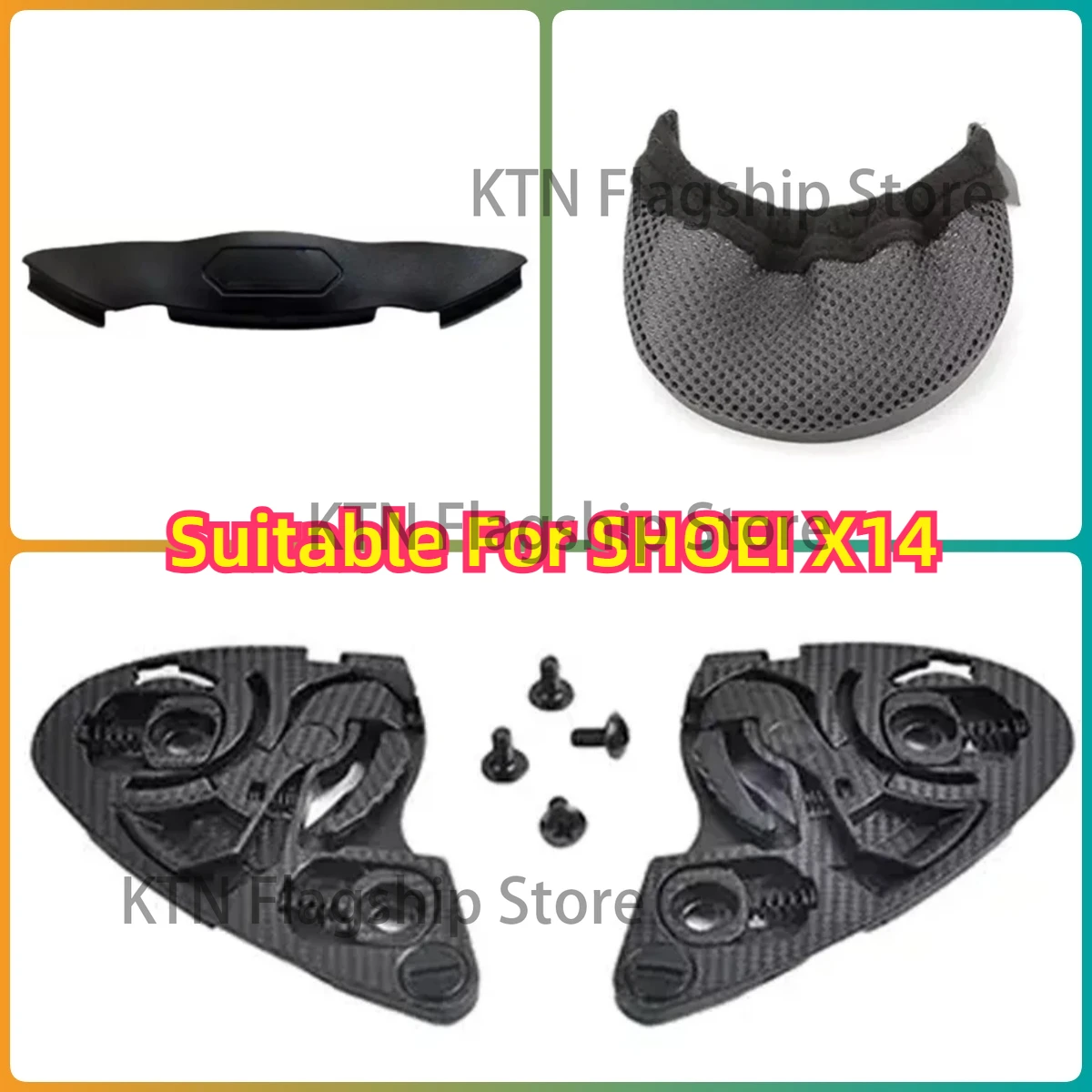 Suitable for SHOEI X14 Breathing jaw vent guard Breathing Deflector Jaw accessory Helmet accessory Vent nose seal button base