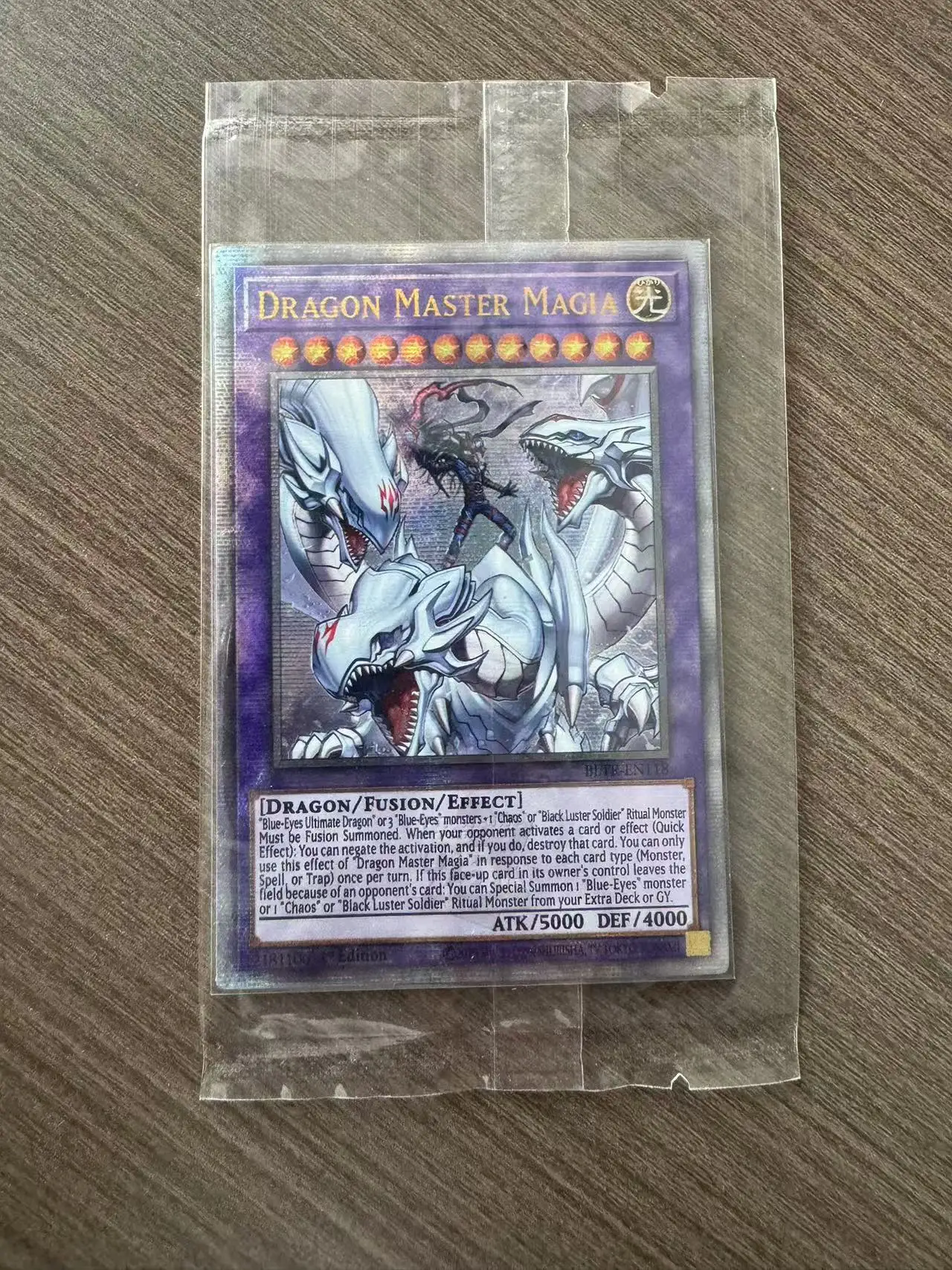 Yu-Gi-Oh Battles of Legend: Terminal Revenge QCSER BLTR Dragon Master Magia Collectible custom game cards (not the original)