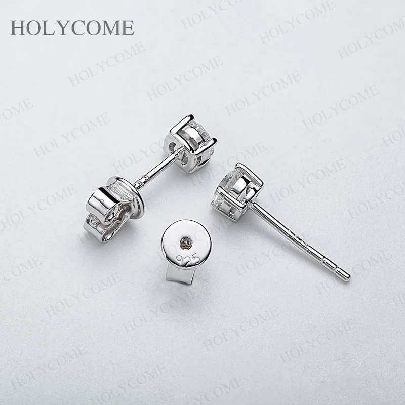 0,2-0,4 Karat im Labor gezüchteter Diamant, 4 Krappen, Schraubverschluss-Ohrringe für Damen, Ohrstecker aus 925er Sterlingsilber, Modeschmuck, Jubiläumsgeschenk – Detail 7