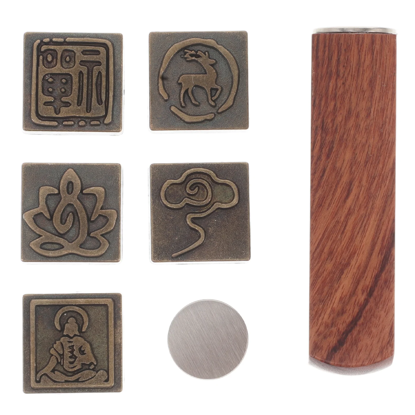 

Seal Fabric Block Stamp Stamps for Clay Mini Wooden Printing Kids Pottery Hand Carved