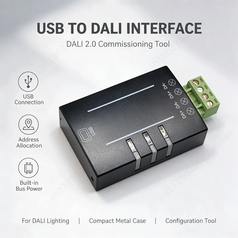 DALI2 USB Debugger Gateway, USB To DALI Address Allocator For Lighting Control System