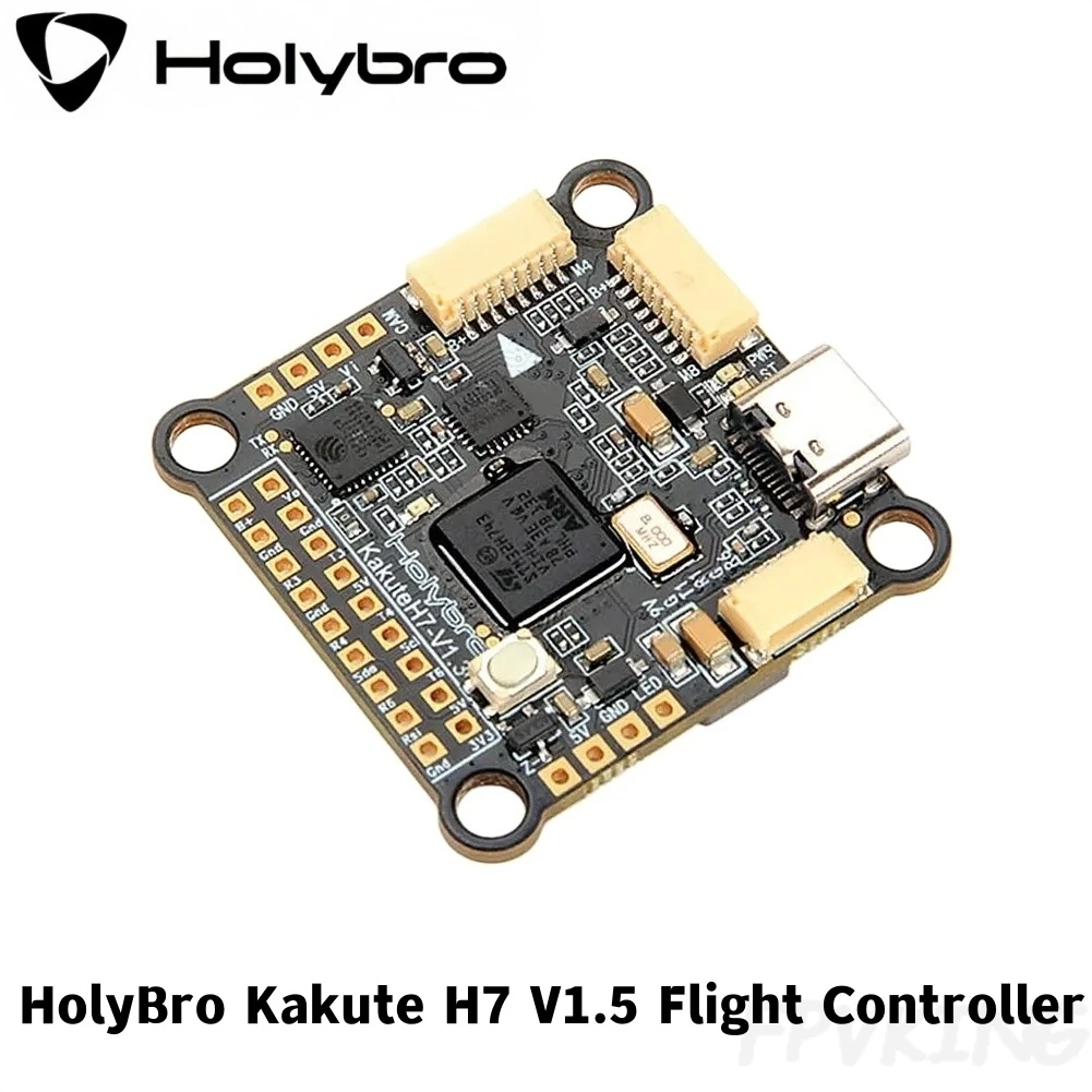 

HolyBro Kakute H7 V1.5 Flight Controller STM32H743 MPU6000 Dual BEC OSD Bluetooth 2-8S 30.5x30.5mm For FPV Racing Drones