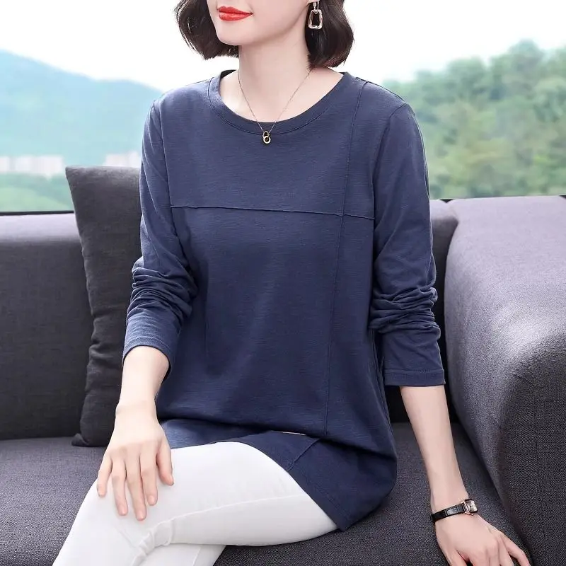 

Элегантный свободный топ с длинным рукавом