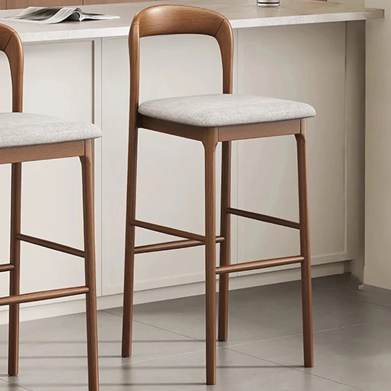 Kursi Bar Estetis Nyaman, Kursi Bar Ergonomis Santai dari Aluminium, Kursi Komputer Minimalis, Taburete Alto, Perabot Rumah