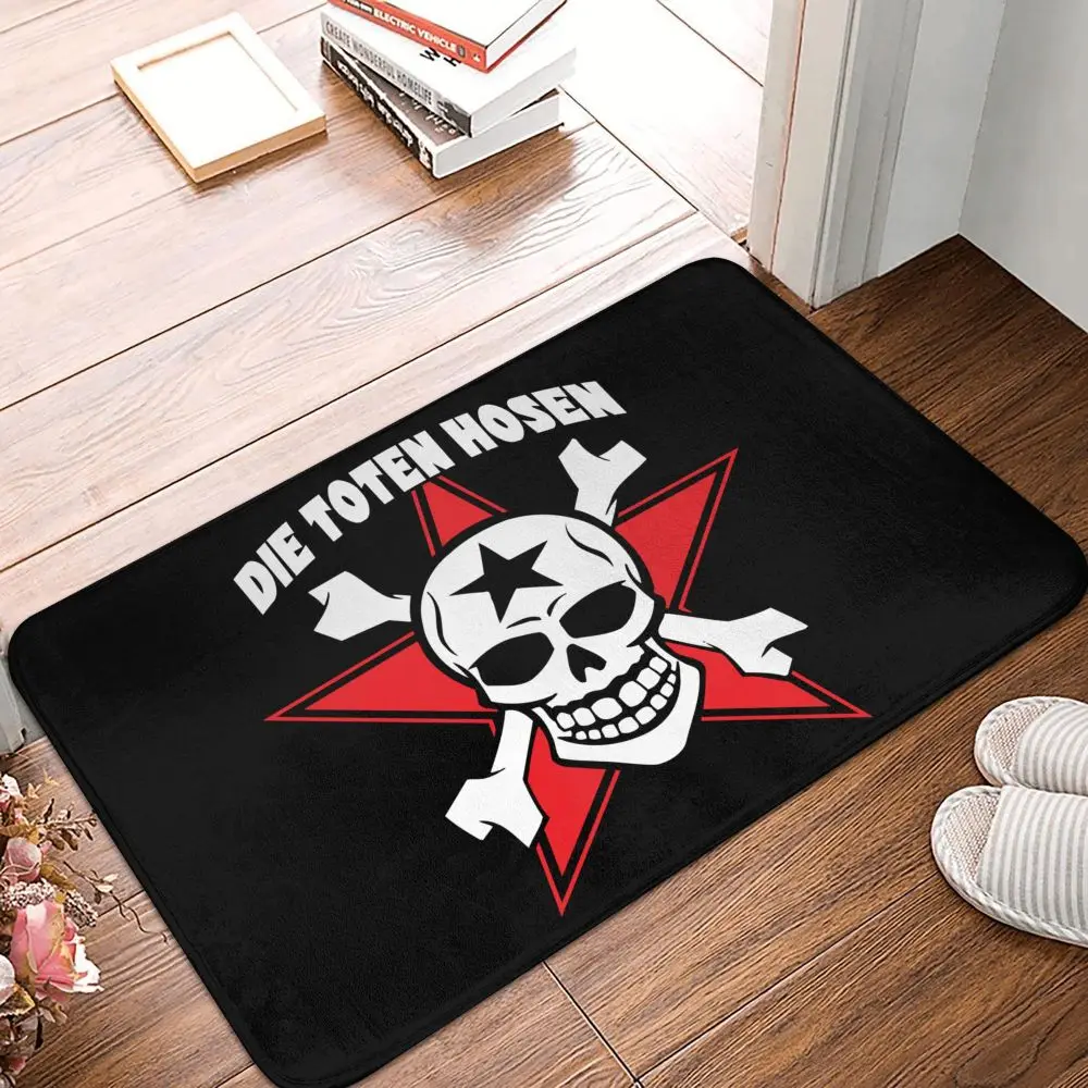 Capacho Impresso Toten Hosen, Tapete, Tapete Criativo em Casa, Absorvente Super Macio, Entrada da Porta do Banheiro, Novo Morrer