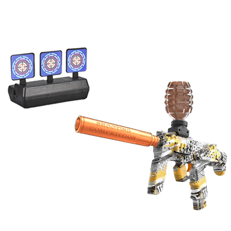 ปืนของเล่น MP7 ปืนอัตโนมัติไฟฟ้าสำหรับเล่นกลางแจ้ง ปืนยิงแบบสปอร์ต ปืนพกแบบอินเทอร์แอคทีฟ เกมปาร์ตี้ฤดูร้อน สำหรับเด็กและผู้ใหญ่ ของขวัญ