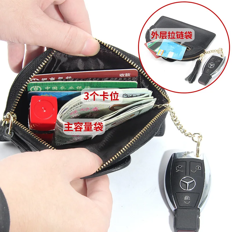 جديد لطيف الفيل جلد البقر المرأة محفظة نسائية للعملات المعدنية الإبداعية بطاقة مفتاح أحمر الشفاه حقيبة التخزين حامل المحفظة للنساء #3