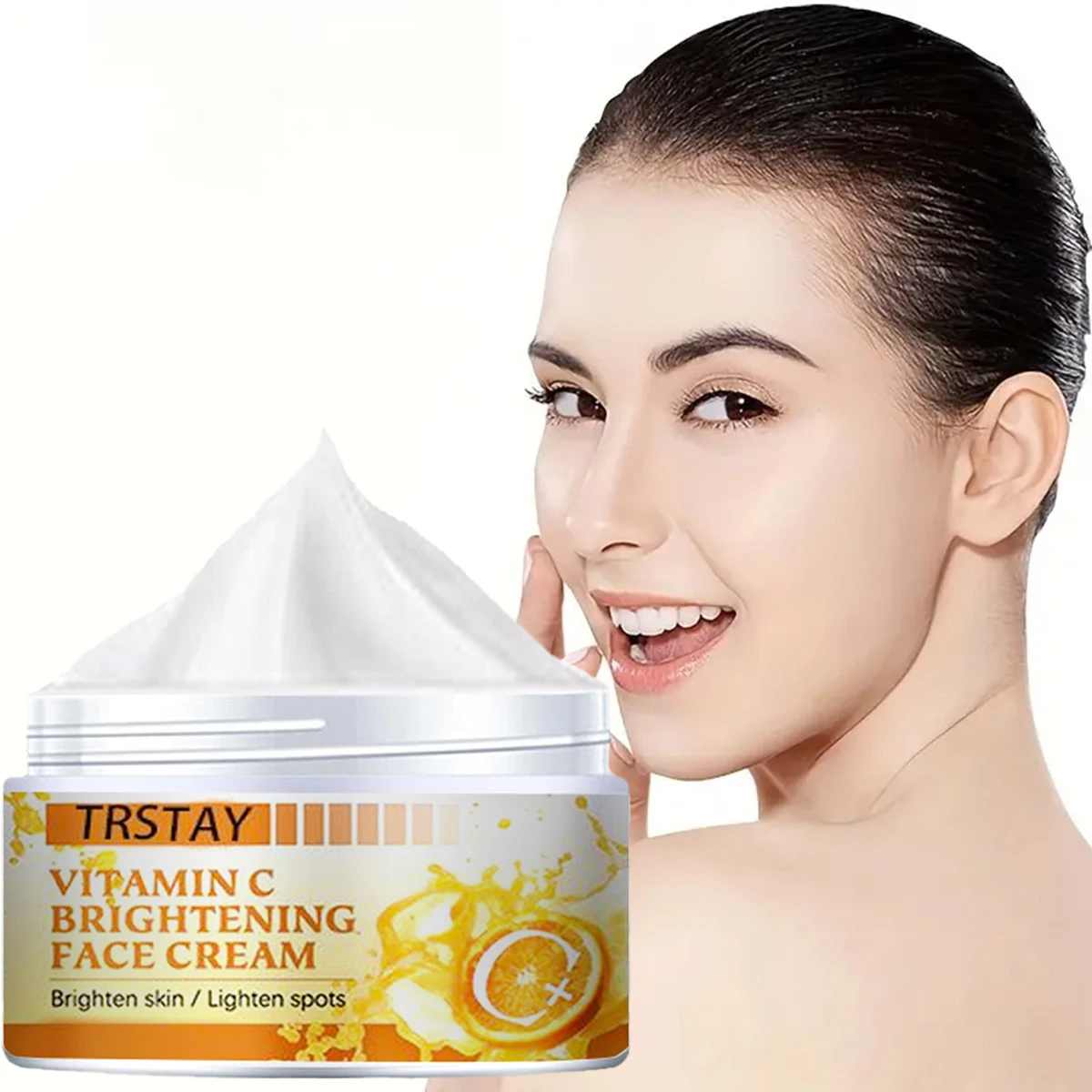 Vitamin C cream can lighten spots, shrink pores, brighten skin tone, and control oil on the face