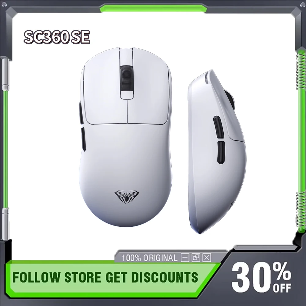 

AULA SC360/SC360SE Wireless Mouse 54g Lightweight Design 800mAh Battery Life 1kHz Wired Bluetooth Notebook E-sports Gaming Mouse