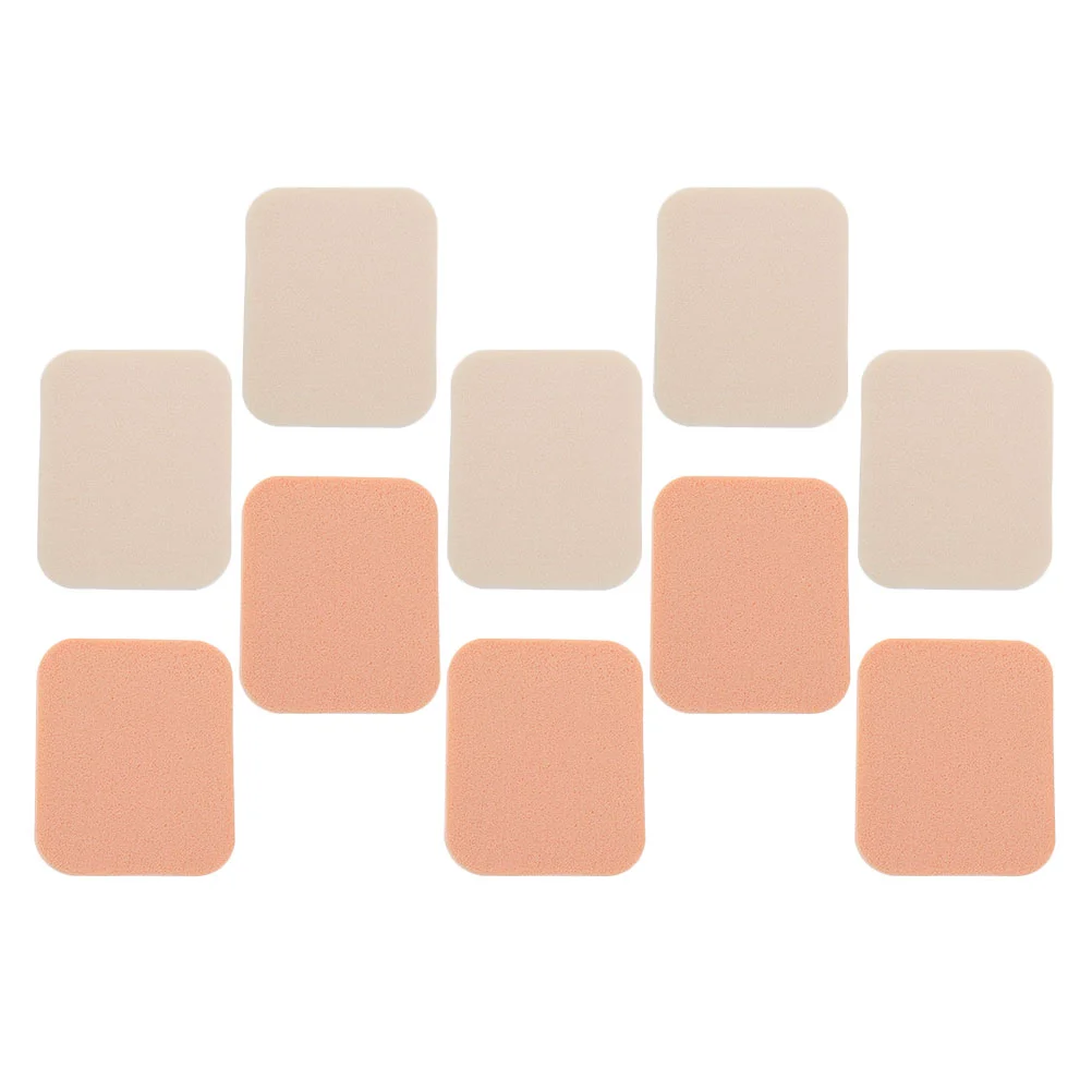 

10 Pcs Puff Square Makeup Pads Multipurpose Sponge Holder Synthetic Girls