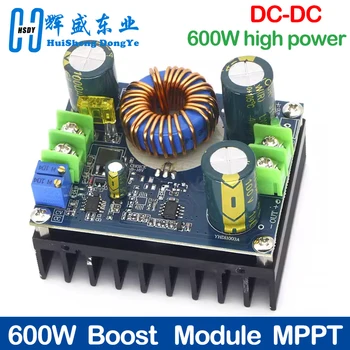DC 10-60V ถึง 12-80V Power Boost โมดูล 600W MPPT พลังงานแสงอาทิตย์แรงดันไฟฟ้าคงที่คงที่รถแรงดันไฟฟ้าโมดูล
