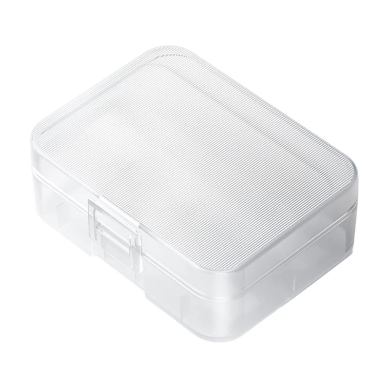 Clear Battery Storage Case for 2x18650 or 3x16340 Batteries Protect Your Batteries, Prevent Short Circuits and Dust K1KF