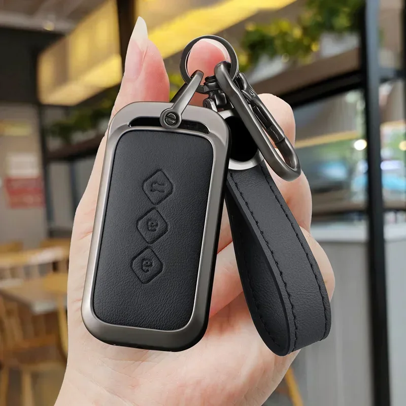 alloy key protect case cover keychain For Baojun 510 730 360 560 RS-5 530 630 for Wuling Hongguang S Car Styling Accessories