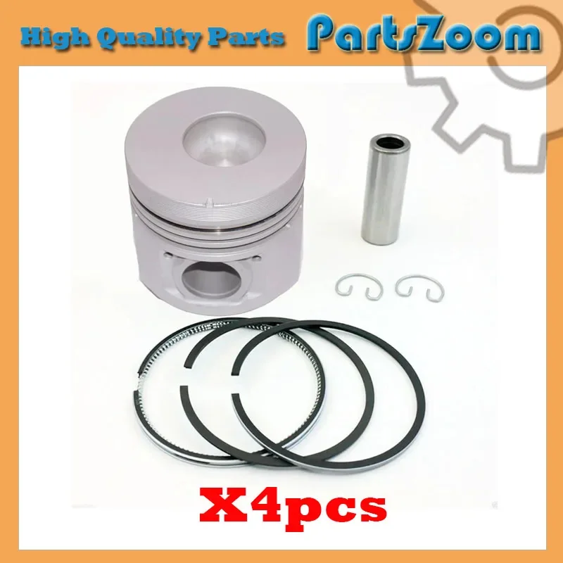 New 4 Sets STD Piston Kit With Ring 13101-58021 Fit For Toyota 13B Engine 102MM