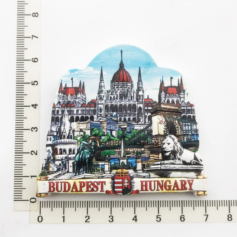 Budabast Castle Cultural Style Design Fridge Magnet Resin Gift Decoration Tourism Souvenir Message Sticker