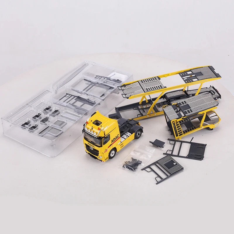 

SHADOW PRO 1:64 Actros двухэтажный автомобиль с прицепом Gigaspace 4*2 Sattelzugmaschine модель автомобиля из сплава