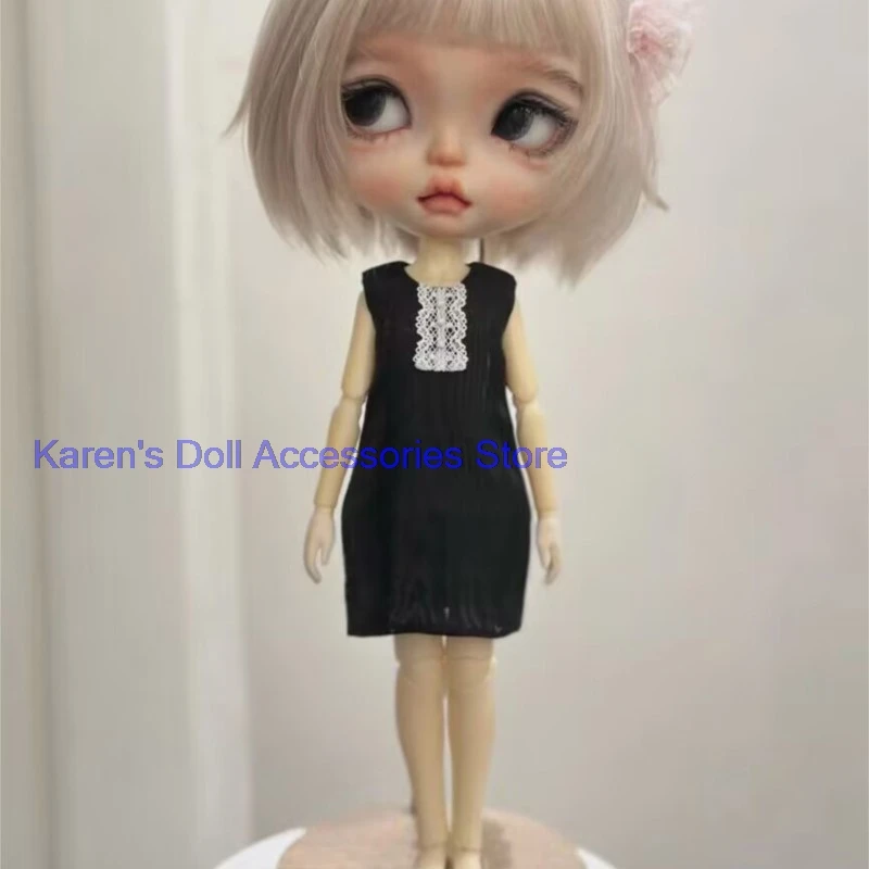 1pcs Silk organza pinafore dress for landoudou/Blythe(Fit for Lulu,ymy24,Ob22,24,26,zone, Jenny)