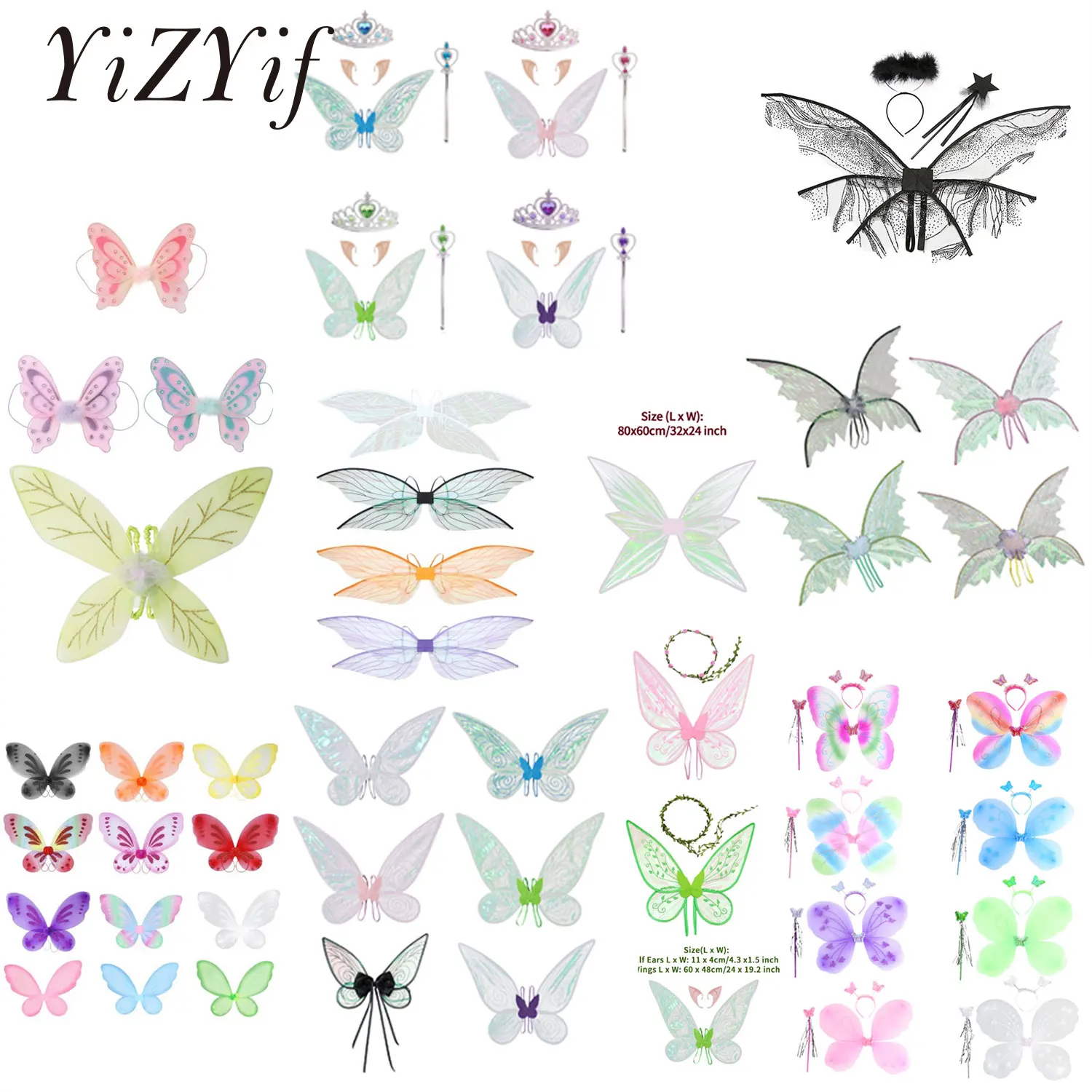 

Women Green Fairy Wing Elf Princess Costume Dress Wings Halloween Cosplay Fairy Tale Costume Shiny Sequin Sling Butterfly Wings
