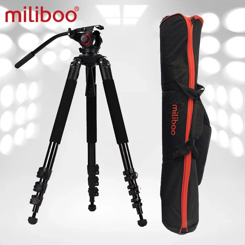 

miliboo MTT702A Portable Aluminium tripod for Professional Camcorder/Video/Digital Camera/DSLR Tripod Stand,with Hydraulic Ball