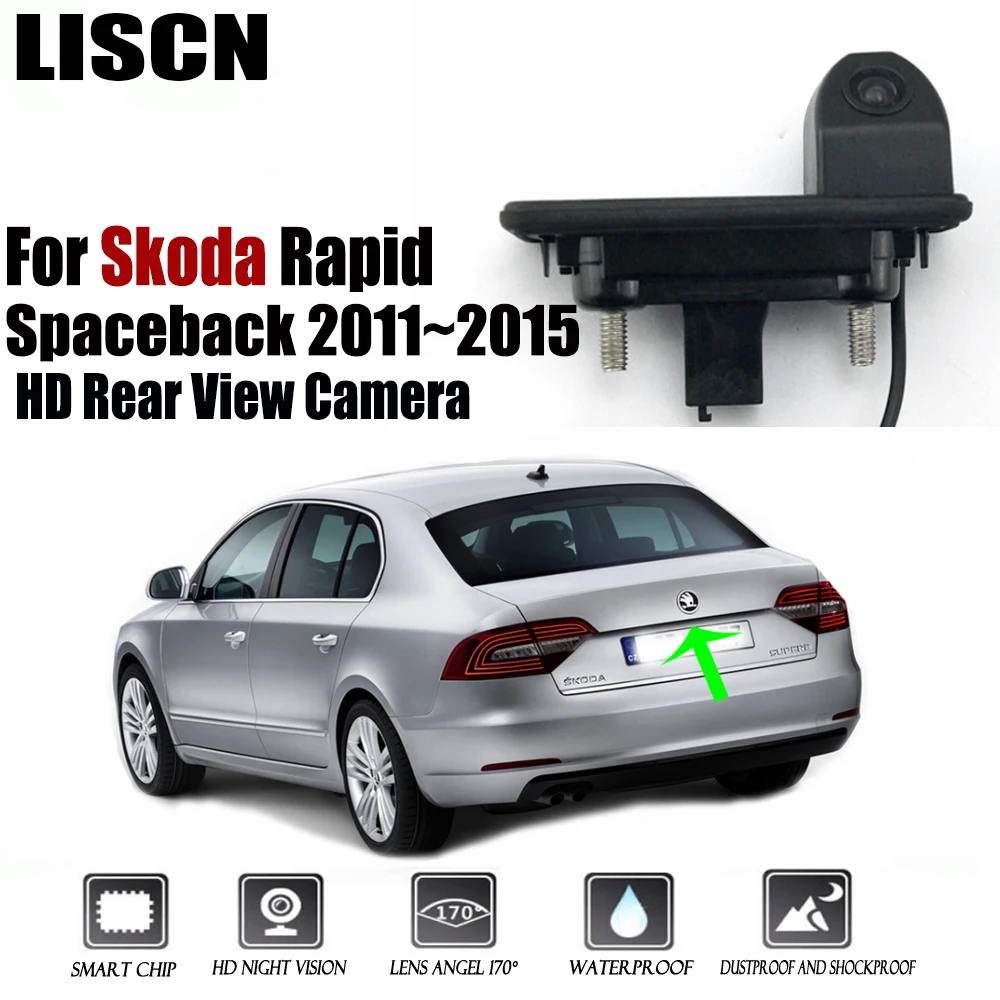 Reversing camera For Skoda Rapid Spaceback 2011 2012 2013 2014 2015 Original Factory Trunk Handle Camera Rear camera